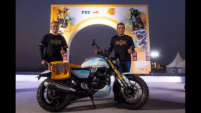 TVS Showcases Custom Motorcycles and Community Rides at Rann Utsav 2026