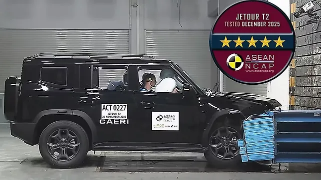 Chery Jetour T2 Secures 5 Stars in ASEAN NCAP Crash Tests