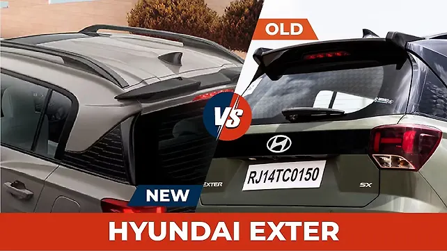 Exeter Rear View Hyundai Exter Old vs New: What’s Changed? - CarWale