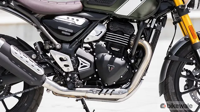 2026 Triumph Scrambler 400 X engine detail