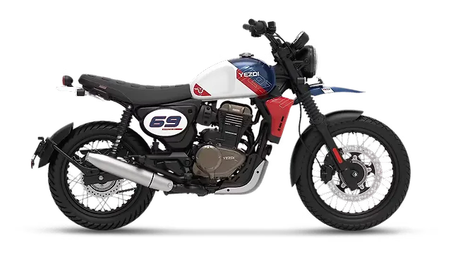 Yezdi Scrambler Right Side View