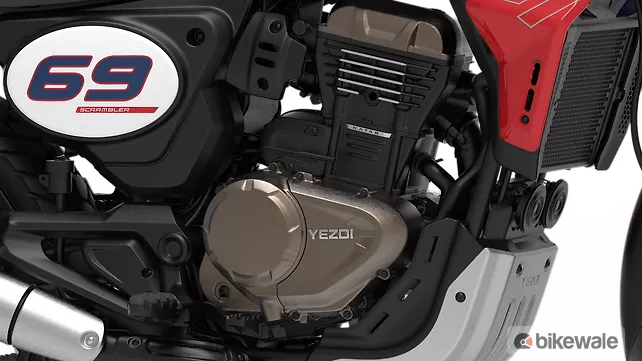 Yezdi Scrambler Engine From Right