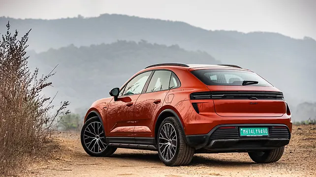 Porsche Macan Turbo EV Left Rear Three Quarter