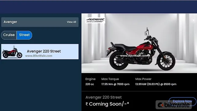 Bajaj Avenger Street 220 Right Side View