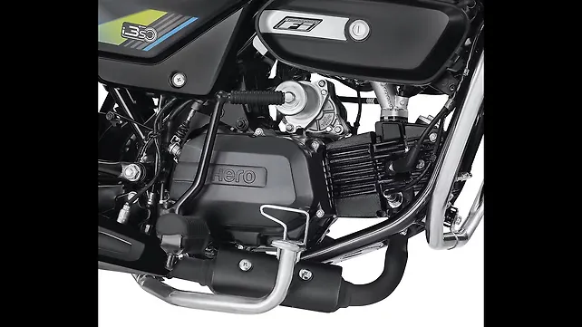 Hero Splendor Plus Engine From Right