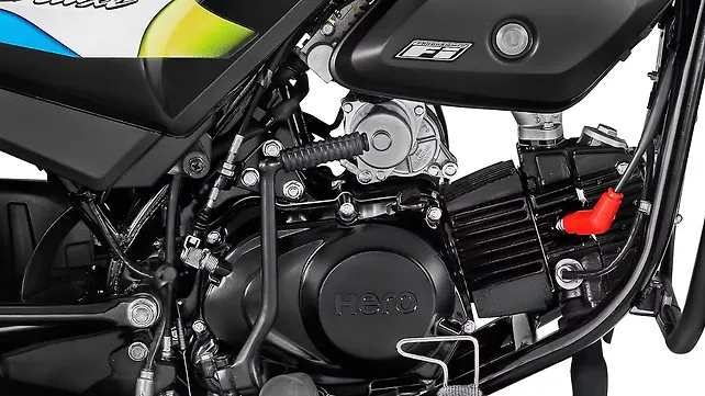 Hero HF Deluxe Engine From Right