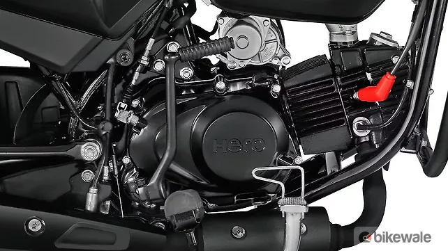 Hero HF Deluxe Flex Fuel Engine From Right