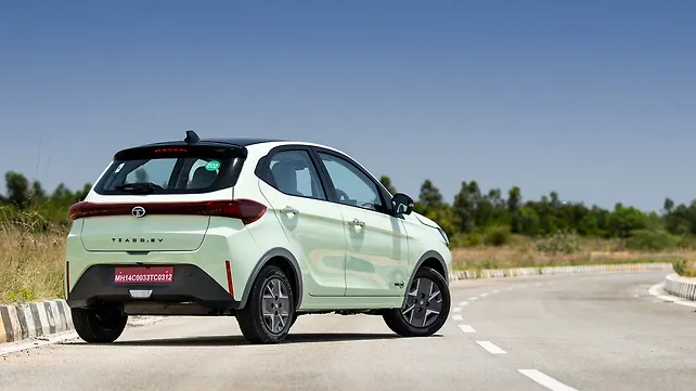 Tata Tiago EV Left Rear Three Quarter