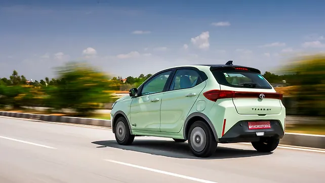 Tata Tiago EV Left Rear Three Quarter