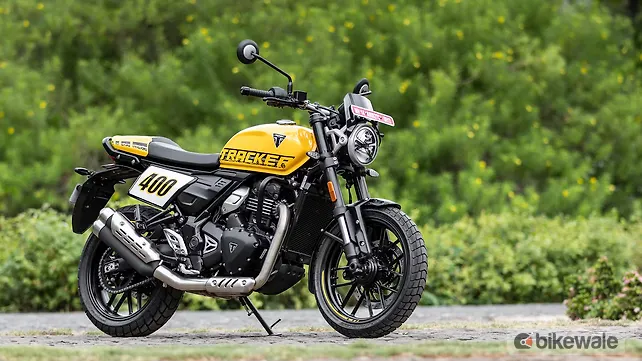 Triumph Tracker 400 Price - Mileage, Images, Colours | BikeWale