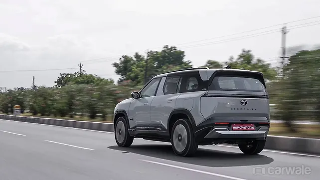 Tata Sierra EV Left Rear Three Quarter