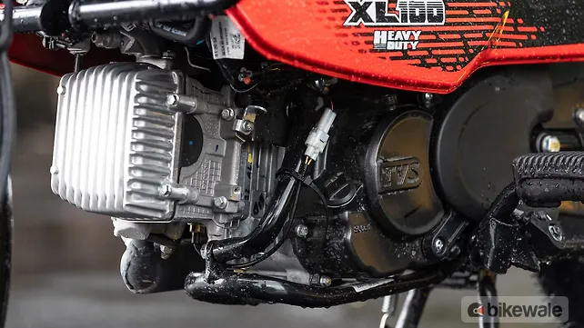 TVS XL 100 Heavy Duty Engine From Right