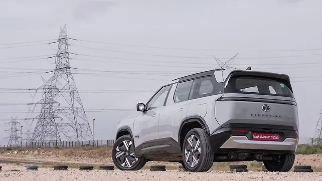 Tata Sierra EV Left Rear Three Quarter