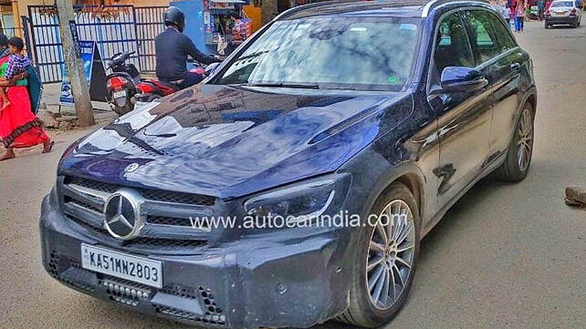 Mercedes-Benz GLC facelift spied in India for the first time