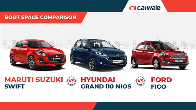 Maruti Suzuki Swift, Hyundai Grand i10 Nios, Ford Figo: Boot space compared