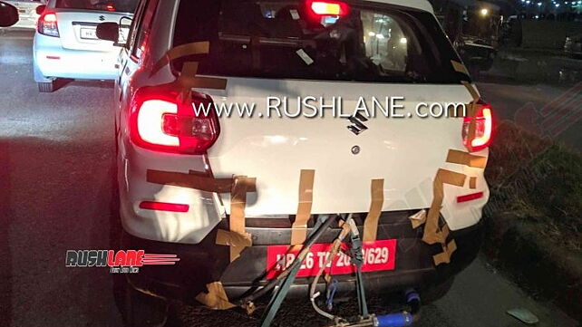 Maruti Suzuki S-Presso CNG spied testing for the first time