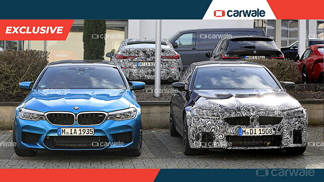 India-bound BMW M5 facelift spied up close