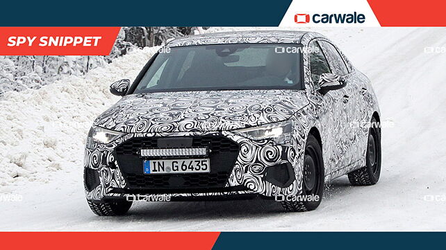 Audi A3 saloon prototype spotted; inches closer to production