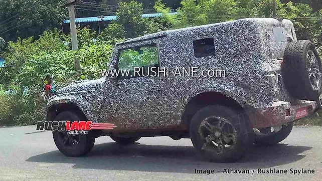 New Mahindra Thar spotted during final rounds of road testing New Mahindra Thar spotted during final rounds of road testing