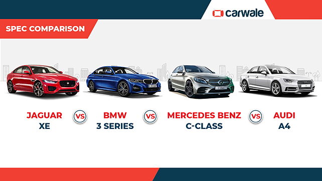 Spec comparo: Jaguar XE vs BMW 3 Series vs Mercedes-Benz C-Class vs Audi A4