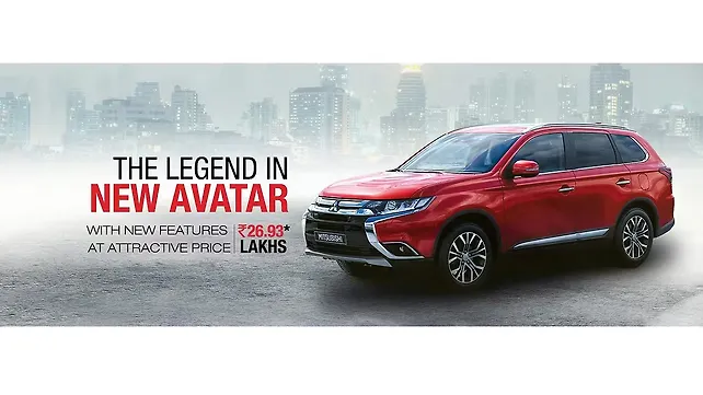 Mitsubishi Outlander receives a price cut of Rs 5.33 lakhs Mitsubishi Outlander receives a price cut of Rs 5.33 lakhs