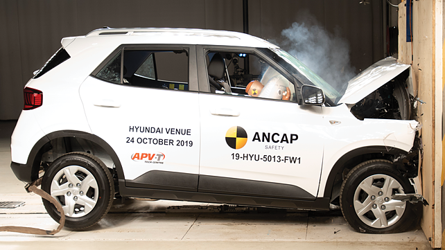 Hyundai Venue achieves 4-star rating in ANCAP crash test