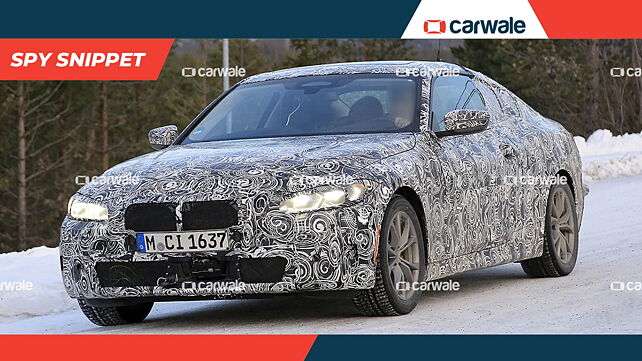 BMW 4 Series prototype hides massive grille during winter testing