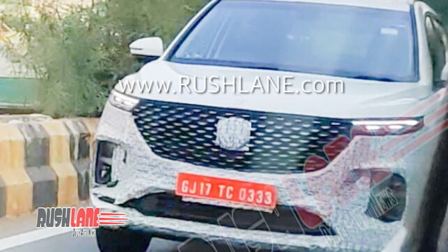 MG Hector 6-seater spied; exterior design leaked