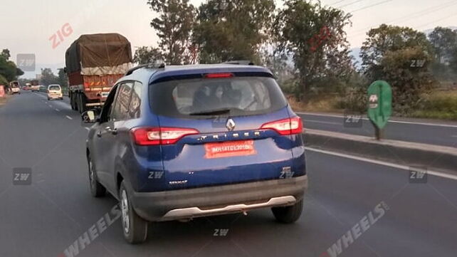 Renault Triber AMT spotted testing ahead of launch
