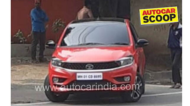 India-spec Tata Tiago facelift spied undisguised