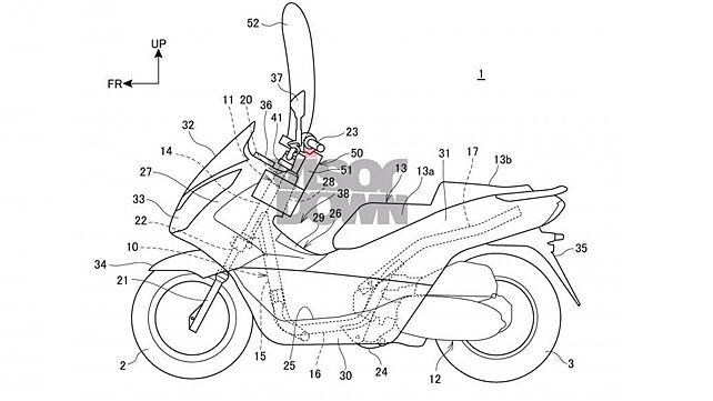 Honda patents compact airbag setup for two-wheelers