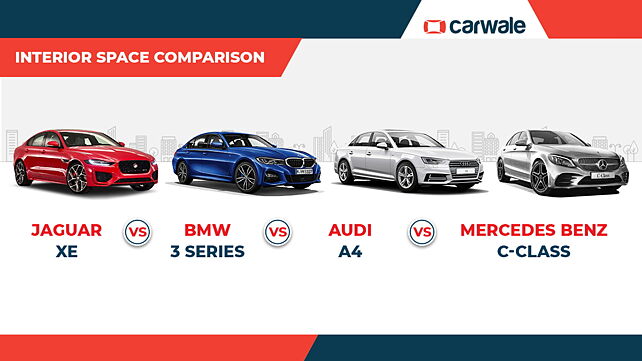 Interior dimensions compared: New Jaguar XE Vs BMW 3 Series Vs Mercedes-Benz C-Class Vs Audi A4
