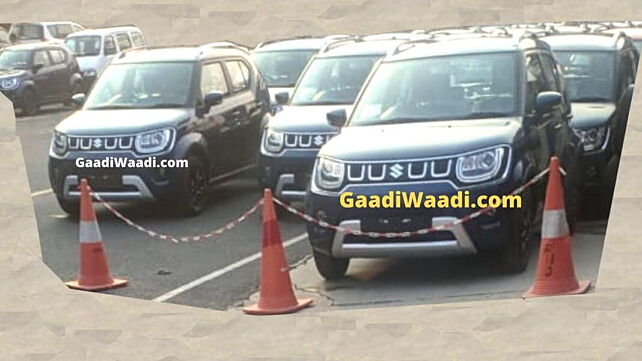 Maruti Suzuki Ignis facelift spied in India