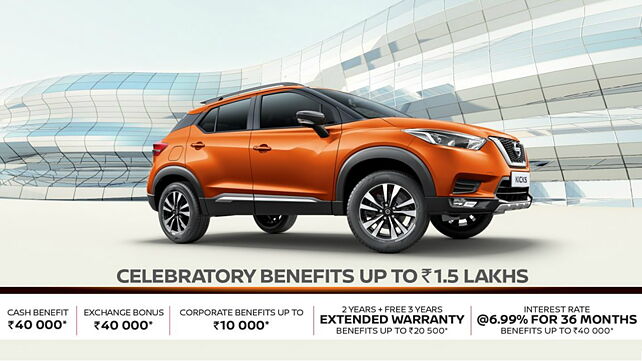 Nissan Kicks-off 1st year anniversary celebrations with offers of up to Rs 1.5 lakhs!