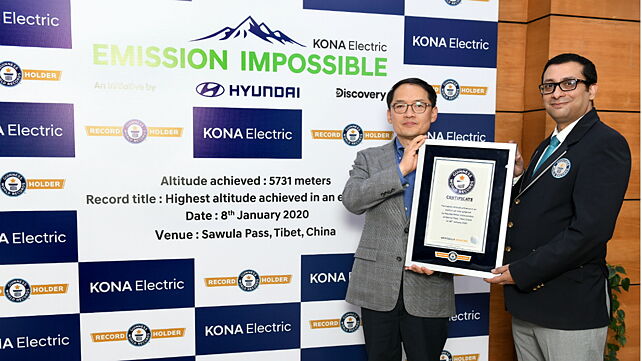Hyundai Kona Electric sets new Guinness World Record for EVs