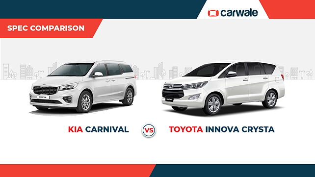 Kia Carnival vs Toyota Innova Crysta: Spec Comparison
