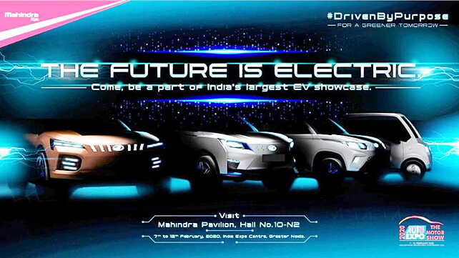 Mahindra to showcase four electric vehicles at 2020 Auto Expo