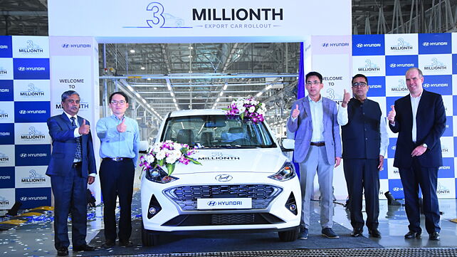 Hyundai India rolls out 3 millionth made-in-India export car