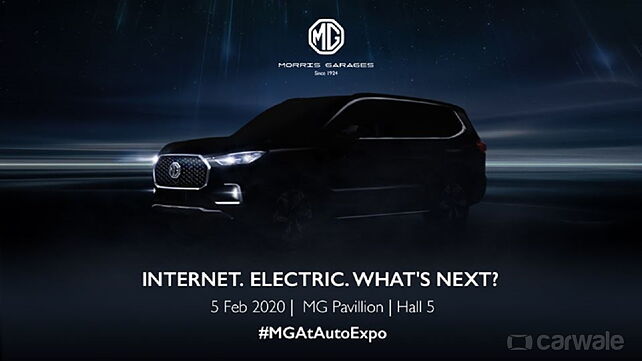 MG Gloster teased; India debut on 5 February at 2020 Auto Expo