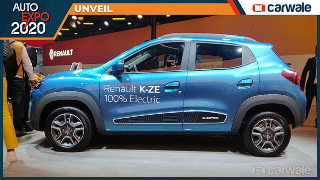 Renault K-ZE (electric Kwid) debuts at the Auto Expo 2020
