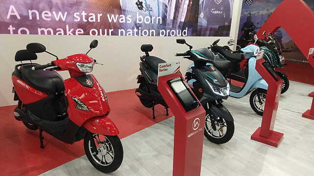 Auto Expo 2020 Hero Electric showcases three new scooters BikeWale