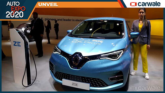 Renault Zoe EV showcased at Auto Expo 2020