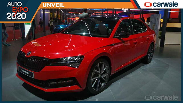 Skoda Superb facelift showcased at Auto Expo 2020