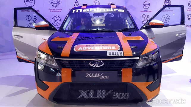 Mahindra Super XUV300 displayed at the 2020 Auto Expo