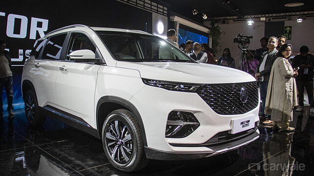 MG Hector Plus at Auto Expo 2020: Now in Pictures