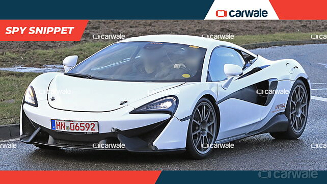 McLaren 570S replacement spied with a hybrid powertrain