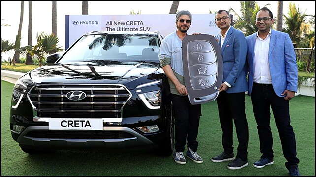 Shah Rukh Khan takes delivery of the first all-new Hyundai Creta