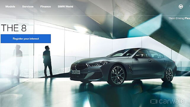 BMW 8 Series Gran Coupe listed on official Indian website