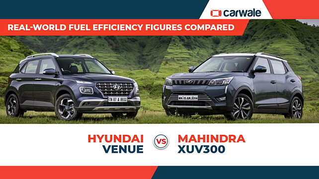Hyundai Venue vs Mahindra XUV300 real-world fuel efficiency figures compared