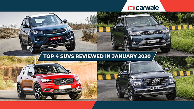 Top 4 SUVs reviewed in January 2020